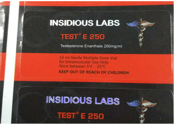 Selbstklebende Etiketten mit individuellem Logo/Pillenflaschenetikett, CMYK-4-Farbdruck