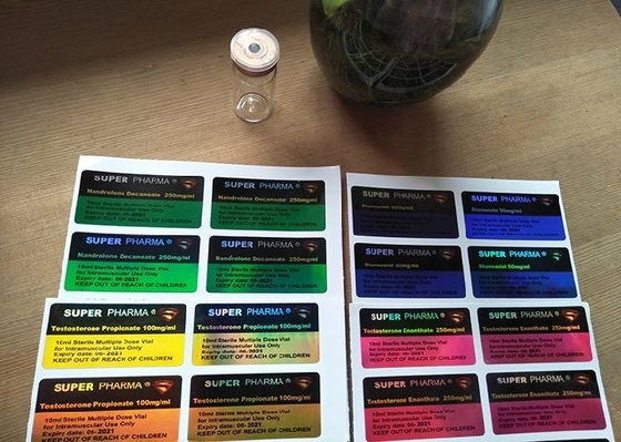 Hologramm-Laser-Aufkleber mit Drucken für Super-Glasflaschen-Phiole Pharma